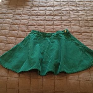 American Apparel teal corduroy skater skirt. Small